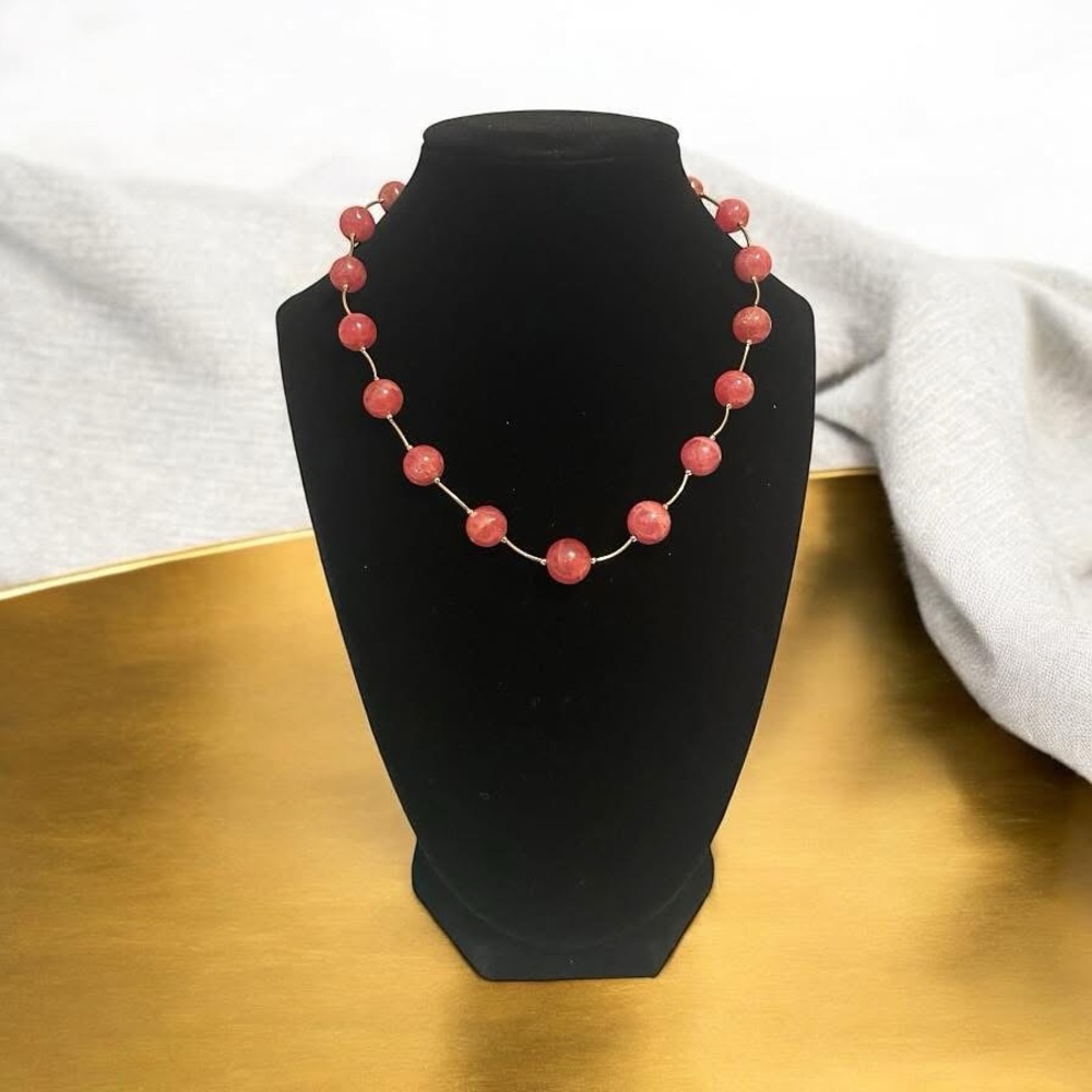 18k Carnelian Station Necklace